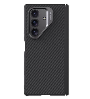 Magsafe Калъф за Samsung Z Fold 7, Nillkin Aramid Fiber CarboProp Case, Черен