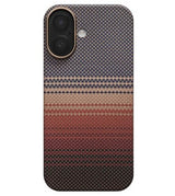 Magsafe Калъф за iPhone 17, Pitaka Edge Sunset Case, Кафяв (2)