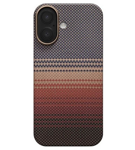 Magsafe Калъф за iPhone 17, Pitaka Edge Sunset Case, Кафяв (2)