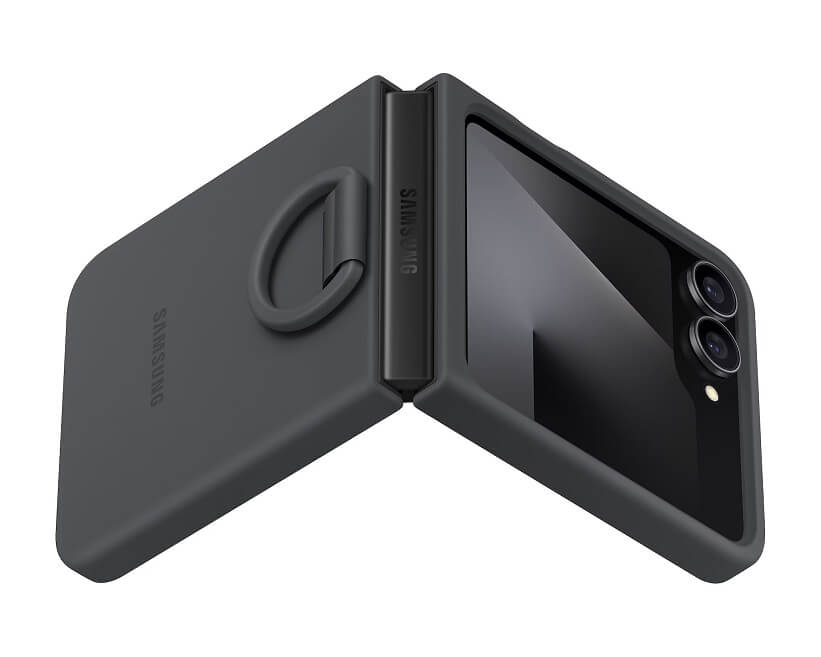 Оригинален Силиконов Калъф Samsung Z Flip 7 FE/Z Flip 6, Silicone Case EF-PF741TBEGWW, Черен (5)