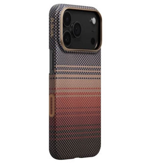 Magsafe Калъф за iPhone 17 Pro Max, Pitaka Edge Sunset Case, Кафяв