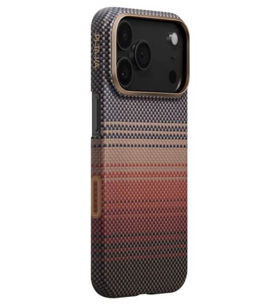Magsafe Калъф за iPhone 17 Pro, Pitaka Edge Sunset Case, Кафяв