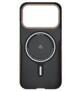 Magsafe Калъф за iPhone 17 Pro, Pitaka Edge Sunset Case, Кафяв (4)