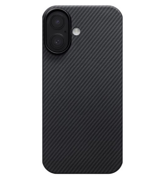 Magsafe Калъф за iPhone 17, Pitaka Edge Black-Gray Case, Черен (2)
