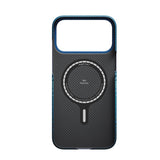 Magsafe Калъф за iPhone 17 Pro Max, Pitaka Edge Moonrise Case, Син (6)