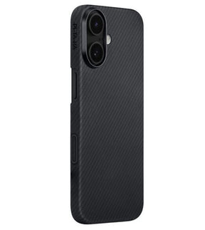 Magsafe Калъф за iPhone 17, Pitaka Edge Black-Gray Case, Черен