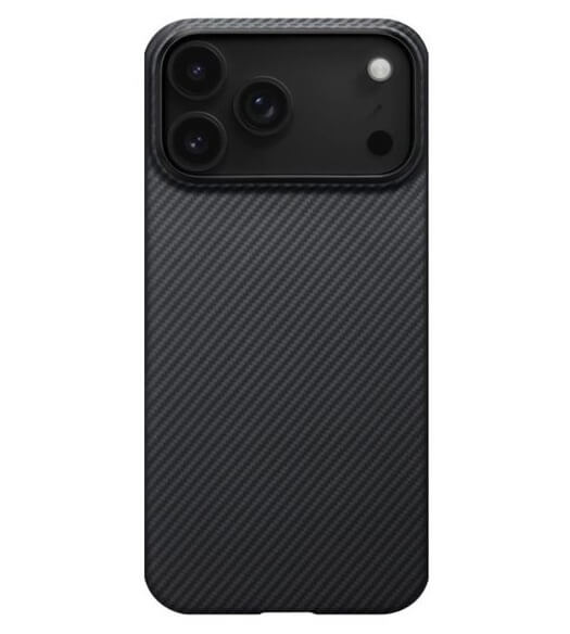 Magsafe Калъф за iPhone 17 Pro, Pitaka Edge Black-Gray Case, Черен (2)