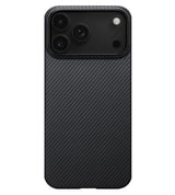 Magsafe Калъф за iPhone 17 Pro, Pitaka Edge Black-Gray Case, Черен (2)