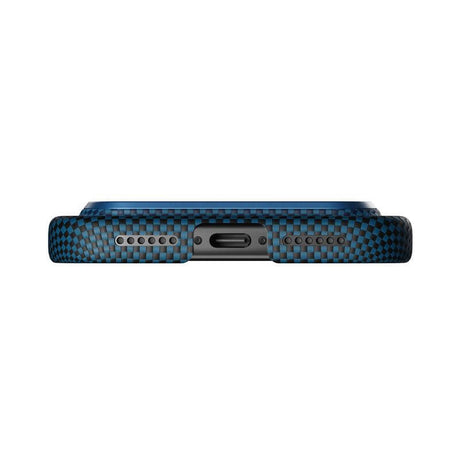 Magsafe Калъф за iPhone 17 Pro Max, Pitaka Edge Moonrise Case, Син (5)