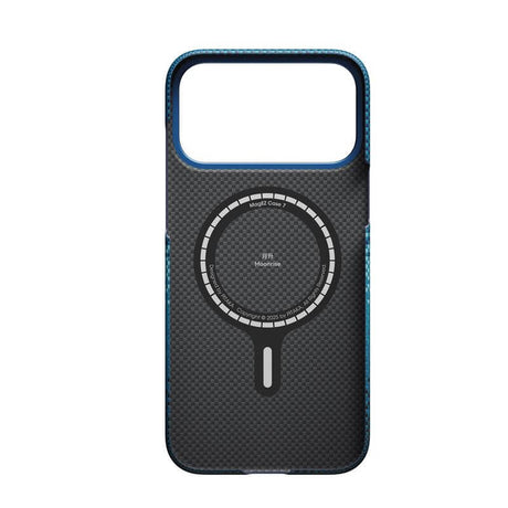Magsafe Калъф за iPhone 17 Pro, Pitaka Edge Moonrise Case, Син (7)