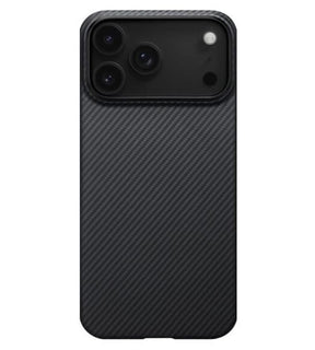 Magsafe Калъф за iPhone 17 Pro Max, Pitaka Edge Black-Gray Case, Черен