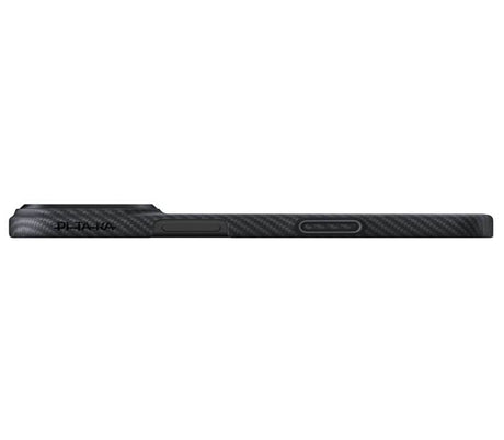 Magsafe Калъф за iPhone 17 Pro, Pitaka Edge Black-Gray Case, Черен (6)