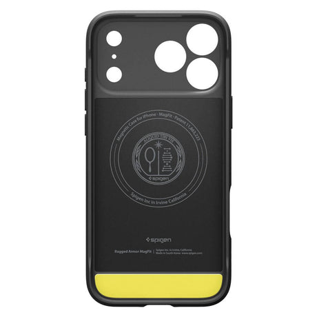 MagSafe Калъф за iPhone 17 Pro, Spigen Rugged Armor Case, Черен (7)