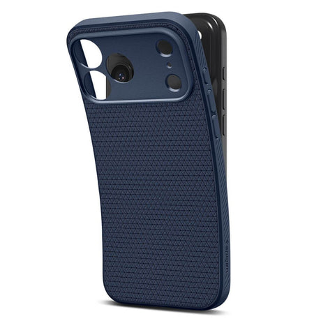 Противоударен Калъф за iPhone 17 Pro, Spigen Liquid Air Case, Син (3)