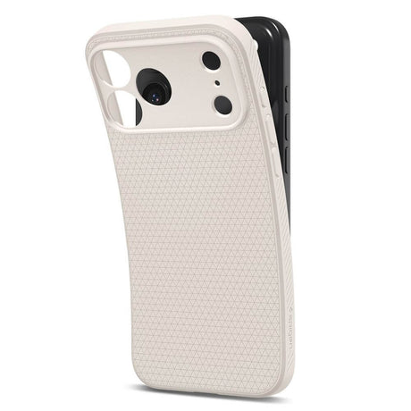 Противоударен Калъф за iPhone 17 Pro Max, Spigen Liquid Air Case, Бежов (3)