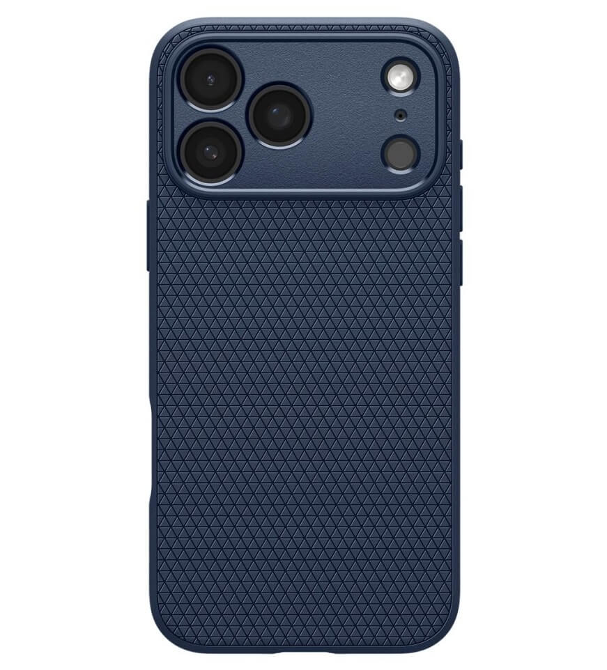 Противоударен Калъф за iPhone 17 Pro Max, Spigen Liquid Air Case, Син (2)