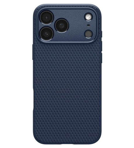Противоударен Калъф за iPhone 17 Pro Max, Spigen Liquid Air Case, Син (2)