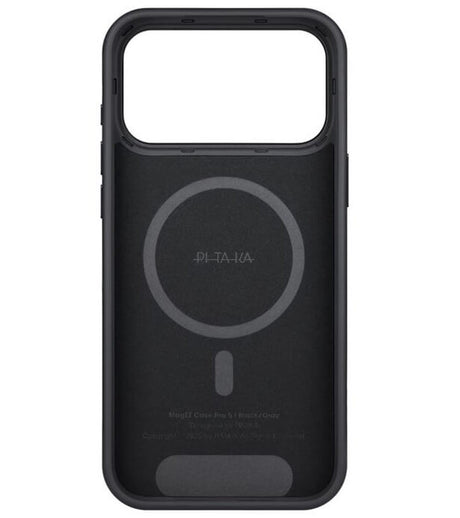 Magsafe Калъф за iPhone 17 Pro, Pitaka Aramid UltraGuard Black-Gray Case, Черен (4)