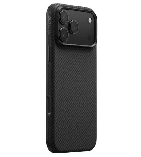 Magsafe Калъф за iPhone 17 Pro Max, Pitaka Aramid UltraGuard Black-Gray Case, Черен (2)