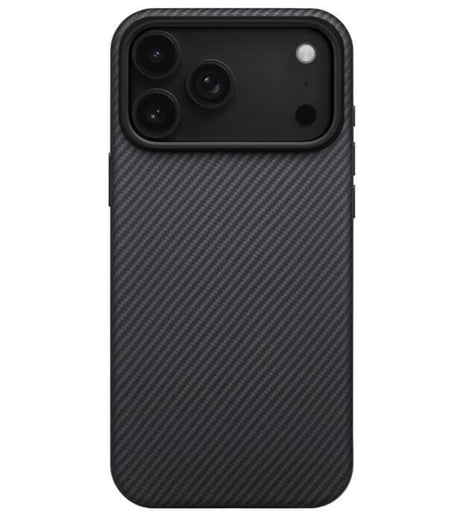 Magsafe Калъф за iPhone 17 Pro, Pitaka Aramid UltraGuard Black-Gray Case, Черен