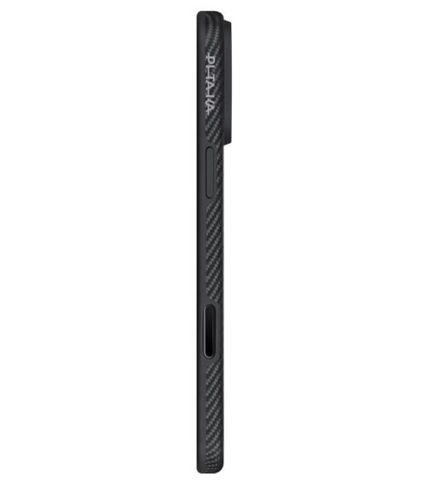 Magsafe Калъф за iPhone 17 Pro Max, Pitaka Aramid UltraGuard Black-Gray Case, Черен (3)