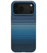 Magsafe Калъф за iPhone 17 Pro, Pitaka Aramid UltraGuard Moonrise Case, Син