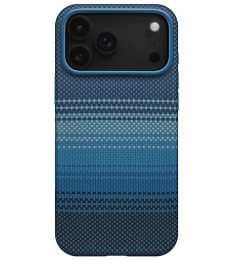 Magsafe Калъф за iPhone 17 Pro, Pitaka Aramid UltraGuard Moonrise Case, Син