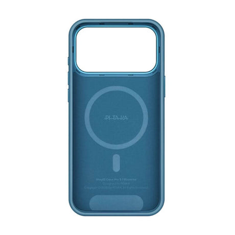 Magsafe Калъф за iPhone 17 Pro Max, Pitaka Aramid UltraGuard Moonrise Case, Син (4)