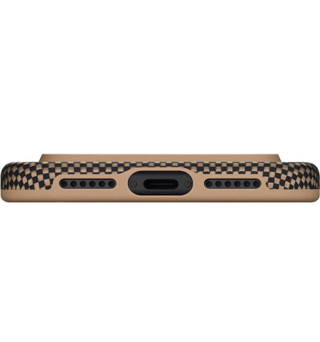 Magsafe Калъф за iPhone 17 Pro, Pitaka Aramid UltraGuard Sunset Case, Кафяв (5)
