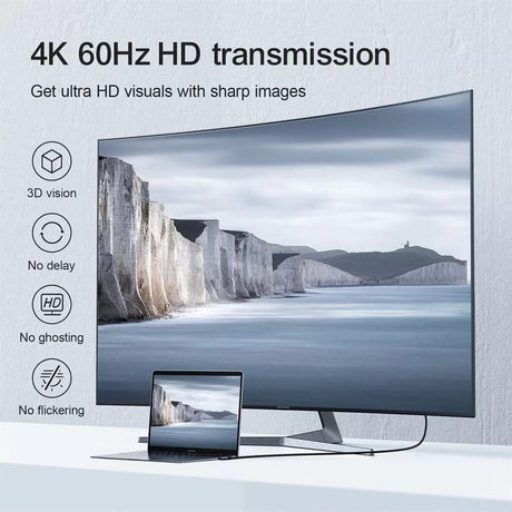 HDMI към USB-C Кабел, Joyroom HDMI Video Cable 2m, Черен (3)