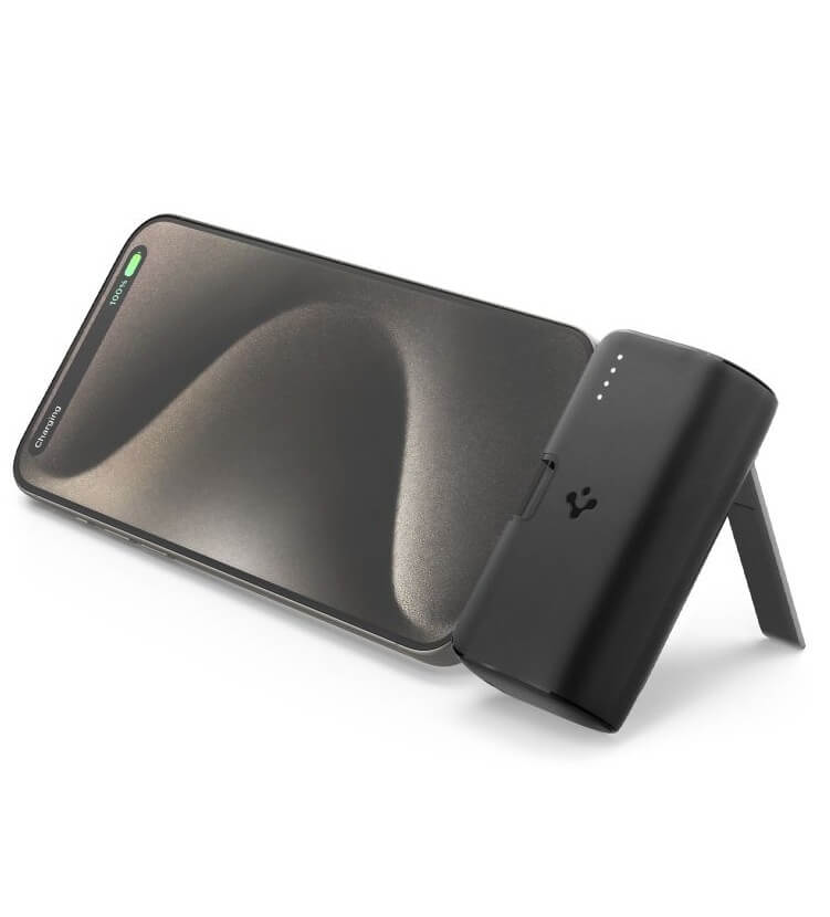 Външна Батерия, Spigen Essential Portable Charger 5000mAh 22.5W EA2205, Черен (3)