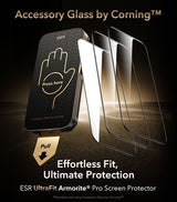 Протектор за iPhone 17 Pro Max, ESR Ultrafit Armorite Pro Glass, Прозрачен (7)