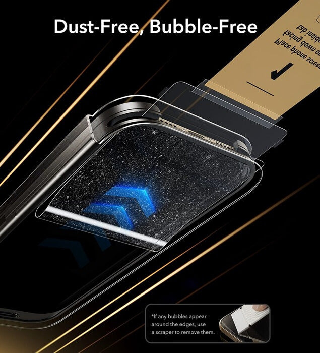 Протектор за iPhone 17 Pro Max, ESR Ultrafit Armorite Pro Glass, Прозрачен (3)