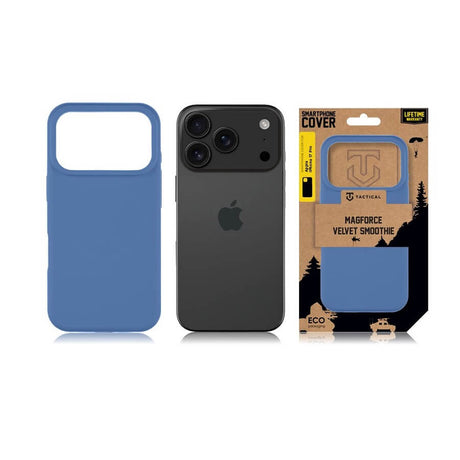 Magsafe Силиконов Калъф за iPhone 17 Pro, Tactical MagForce Velvet Smoothie Case, Син (5)