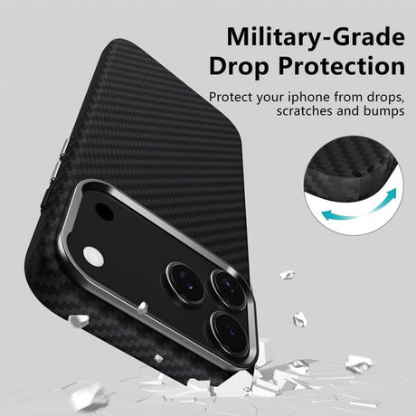 Magsafe Калъф за iPhone 17 Pro, Tech-Protect ION Carbon Case, Черен (4)
