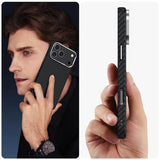 Magsafe Калъф за iPhone 17 Pro, Tech-Protect ION Carbon Case, Черен (3)