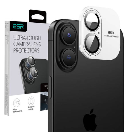 Протектор за Камерата на iPhone 17, ESR Armorite Camera Ring Glass, Прозрачен