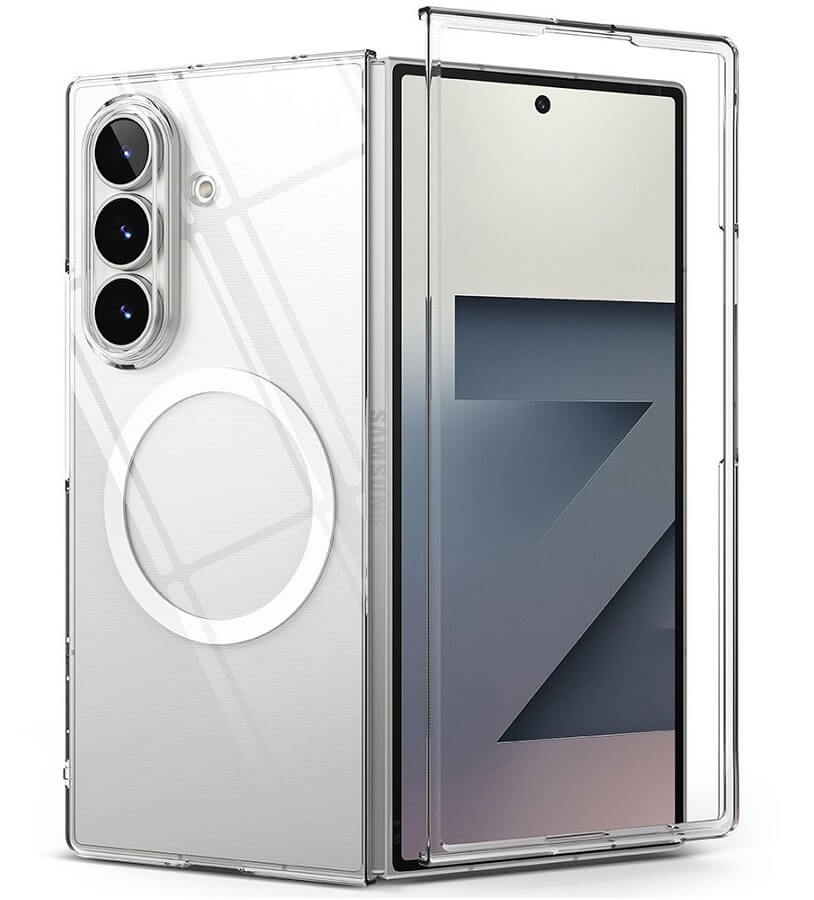 Magsafe Калъф за Samsung Z Fold 7, Ringke Slim Case, Прозрачен