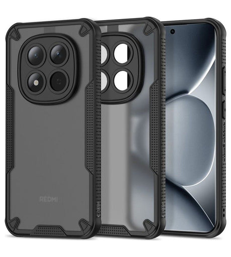 Противоударен Калъф за Xiaomi Redmi Note 15 Pro Plus 5G, Tech-Protect Rugged Shield Case, Черен (2)