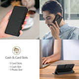 Кожен Калъф с Джобове за Xiaomi Redmi Note 15 Pro Plus 5G, Tech-Protect Wallet Book Case, Черен (4)
