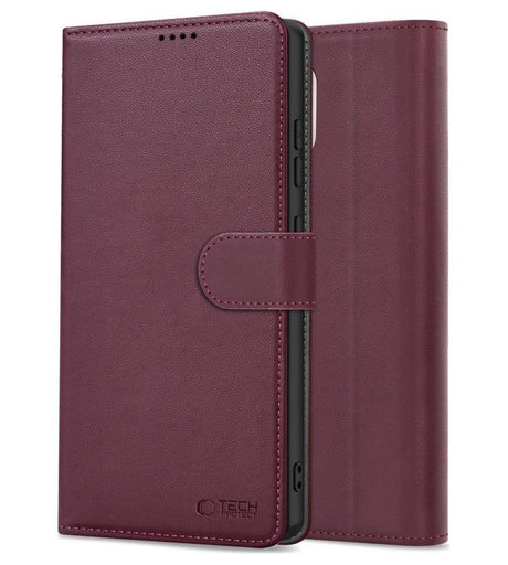 Кожен Калъф с Джобове за Xiaomi Redmi Note 15 Pro 5G, Tech-Protect Wallet Book Case, Лилав (3)