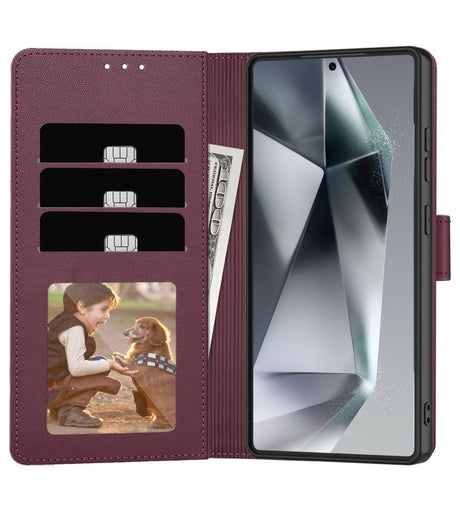 Кожен Калъф с Джобове за Xiaomi Redmi Note 15 Pro 5G, Tech-Protect Wallet Book Case, Лилав (2)