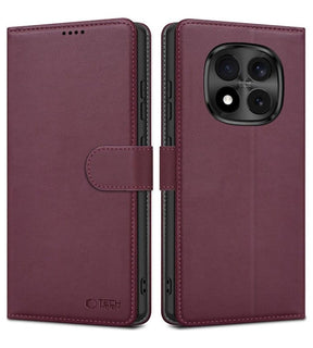 Кожен Калъф с Джобове за Xiaomi Redmi Note 15 Pro 5G, Tech-Protect Wallet Book Case, Лилав