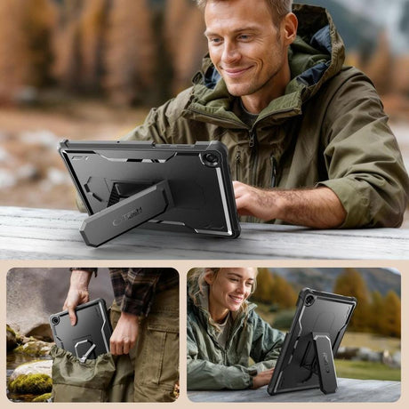 Противоударен Калъф за Samsung Tab A11 Plus/ A9 Plus 11", Tech-Protect Kevlar Pro Case, Черен (2)