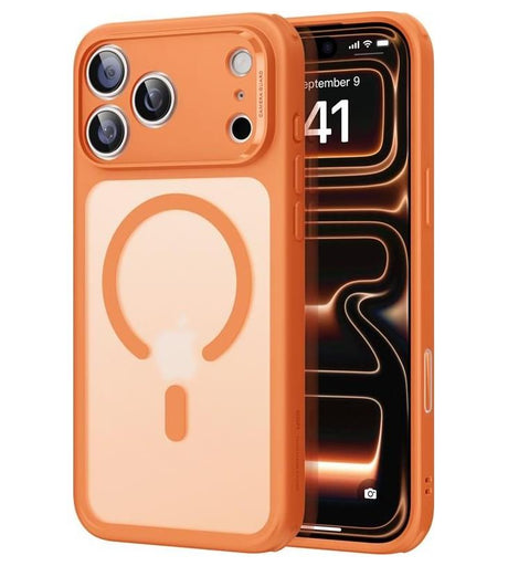 Magsafe Калъф за iPhone 17 Pro Max, ESR Classic Hybrid Frosted Magnetic Case, Оранжев
