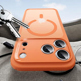 Magsafe Калъф за iPhone 17 Pro Max, ESR Classic Hybrid Frosted Magnetic Case, Оранжев (7)