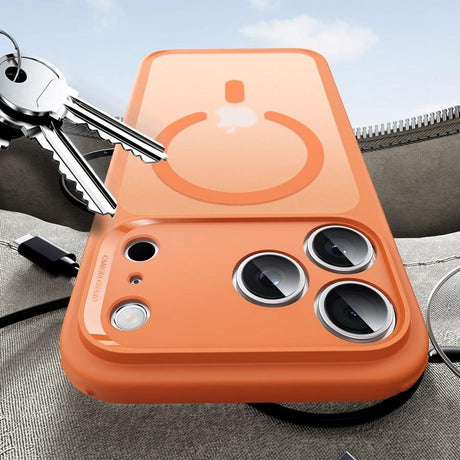 Magsafe Калъф за iPhone 17 Pro Max, ESR Classic Hybrid Frosted Magnetic Case, Оранжев (7)