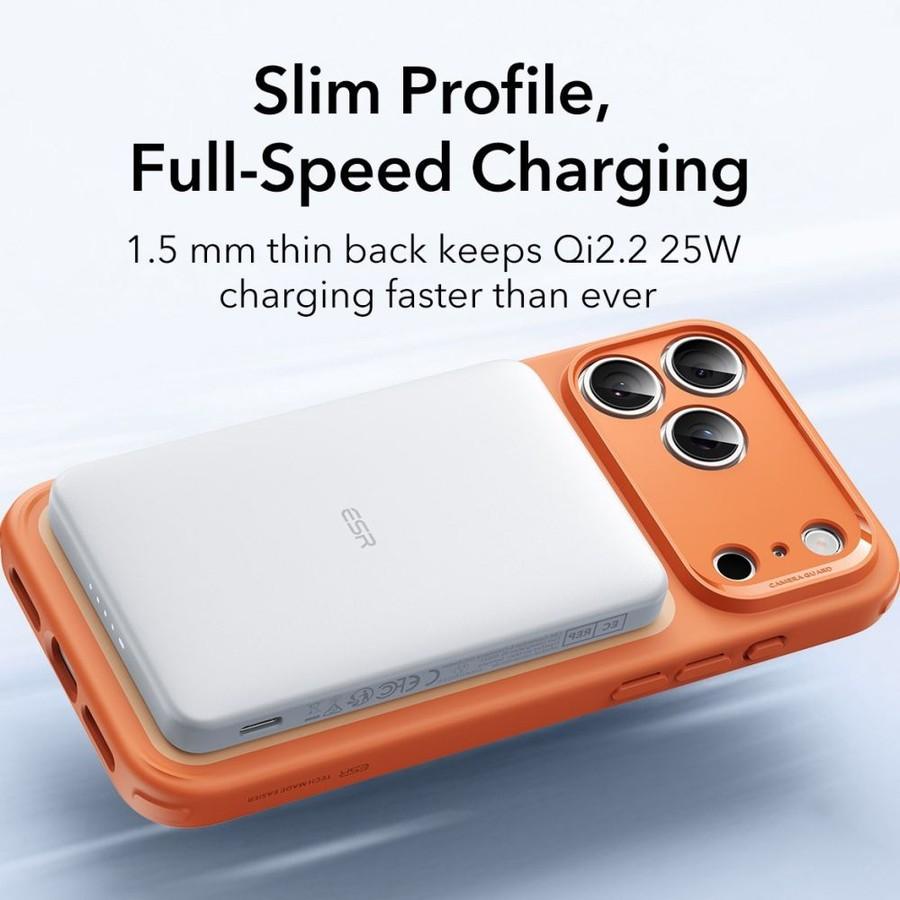 Magsafe Калъф за iPhone 17 Pro Max, ESR Classic Hybrid Frosted Magnetic Case, Оранжев (4)