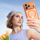 Magsafe Калъф за iPhone 17 Pro Max, ESR Classic Hybrid Frosted Magnetic Case, Оранжев (6)