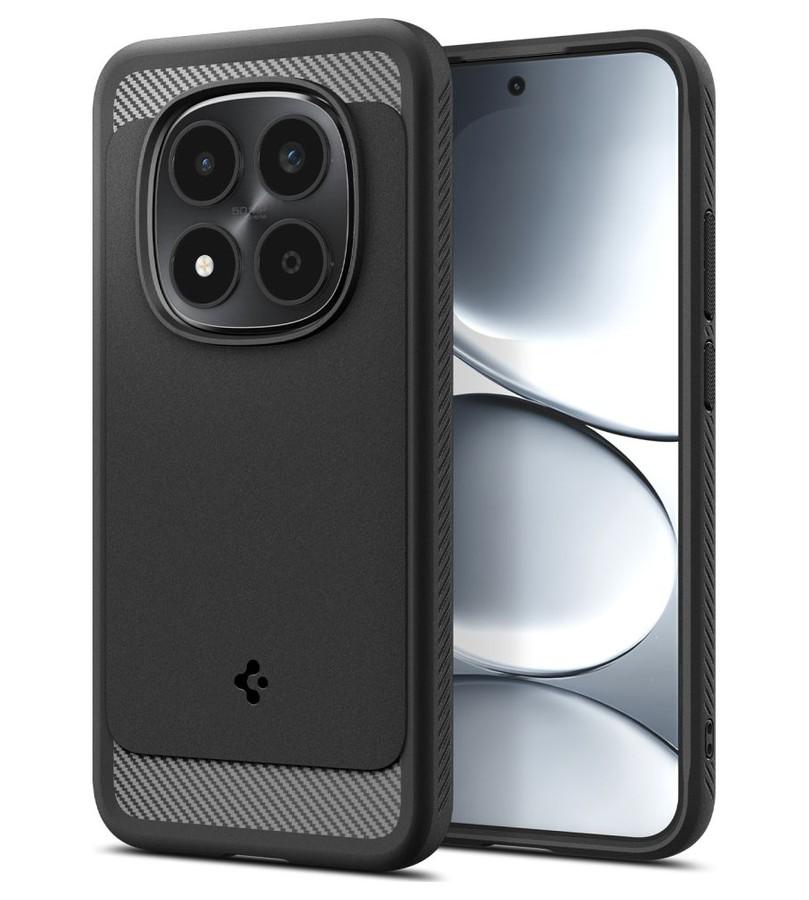 Противоударен Калъф за Xiaomi Redmi Note 15 Pro 5G, Spigen Rugged Armor Case, Черен